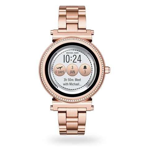 michael kors rosegold watyches|rose gold smart watch ladies.